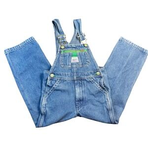 Liberty Overalls Youth 7 Denim Bib Overalls Blue Carpenter Zip Front Boys Girls